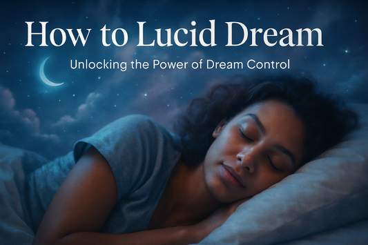 Woman sleeping peacefully in bed, symbolizing lucid dreaming and dream control