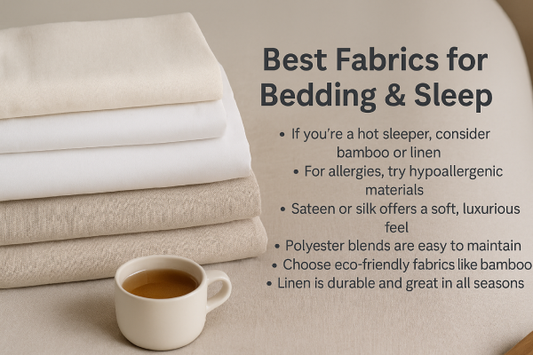 Folded breathable bedding fabrics including bamboo, cotton, and linen