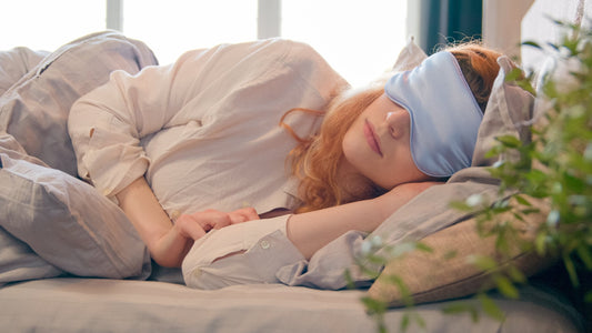 A person peacefully sleeping without digital devices nearby