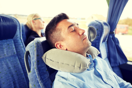  Travel pillow providing neck support for a comfortable sleep on the go